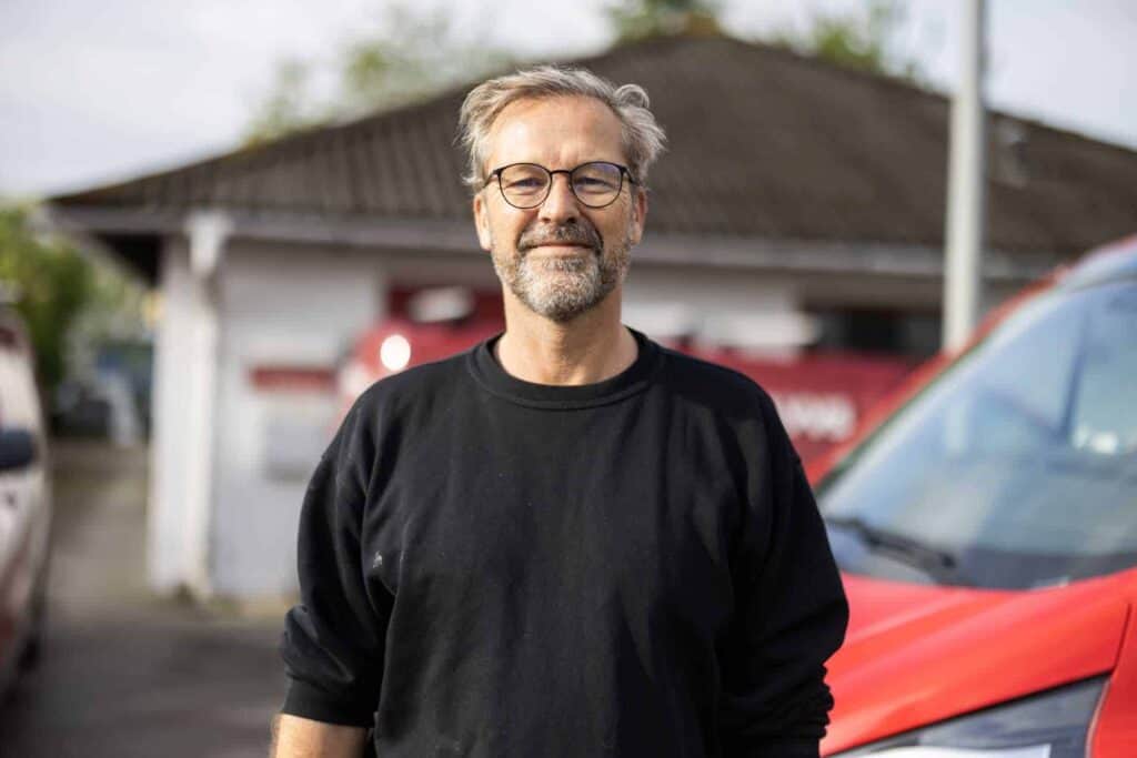 Portræt af erfaren VVS-installatør hos Dyrstrøm VVS i Vedbæk